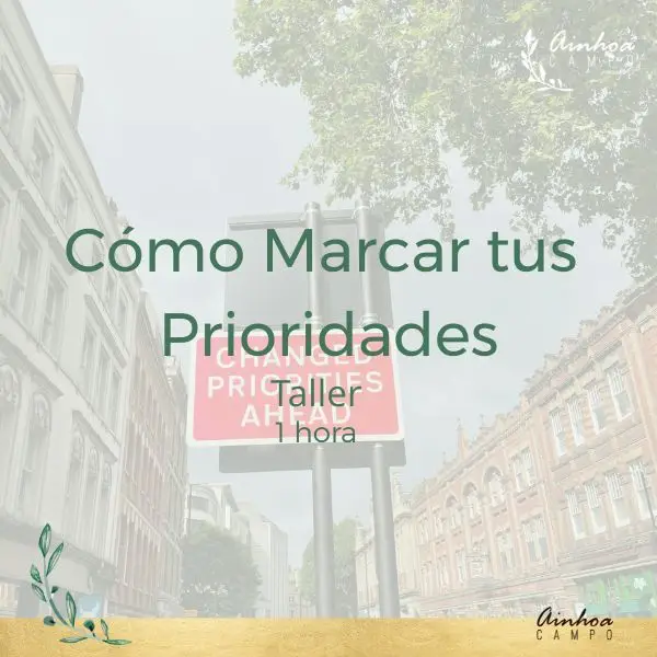 Marca tus prioridades y mantenlas